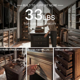 Jewelry Island with Drawers and Storage-Brown