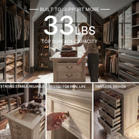 Jewelry Island with Drawers and Storage-Natural