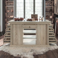 Jewelry Island with Drawers and Storage-Natural