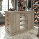 Jewelry Island with Drawers and Storage-Natural