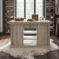 Jewelry Island with Drawers and Storage-Natural