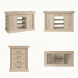 Jewelry Island with Drawers and Storage-Natural