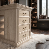 Jewelry Island with Drawers and Storage-Natural