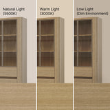 Curved Glass Display Cabinet with LED Light