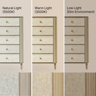 Nacre 5-Drawer Chest with Marble-Style Top