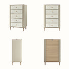 Nacre 5-Drawer Chest with Marble-Style Top