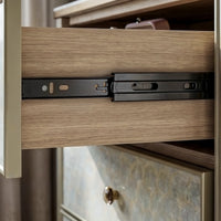 Nacre 5-Drawer Chest with Marble-Style Top