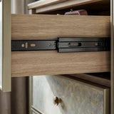 Nacre 5-Drawer Chest with Marble-Style Top