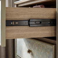 Nacre 5-Drawer Chest with Marble-Style Top