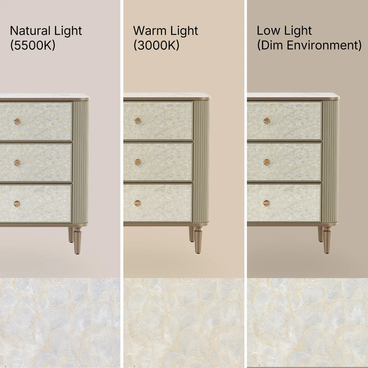 Nacre 6-Drawer Dresser