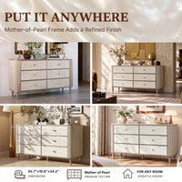 Nacre 6-Drawer Dresser