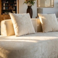 Freya Curved Sofa-White