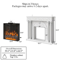 Relievo Grand Mantel Fireplace