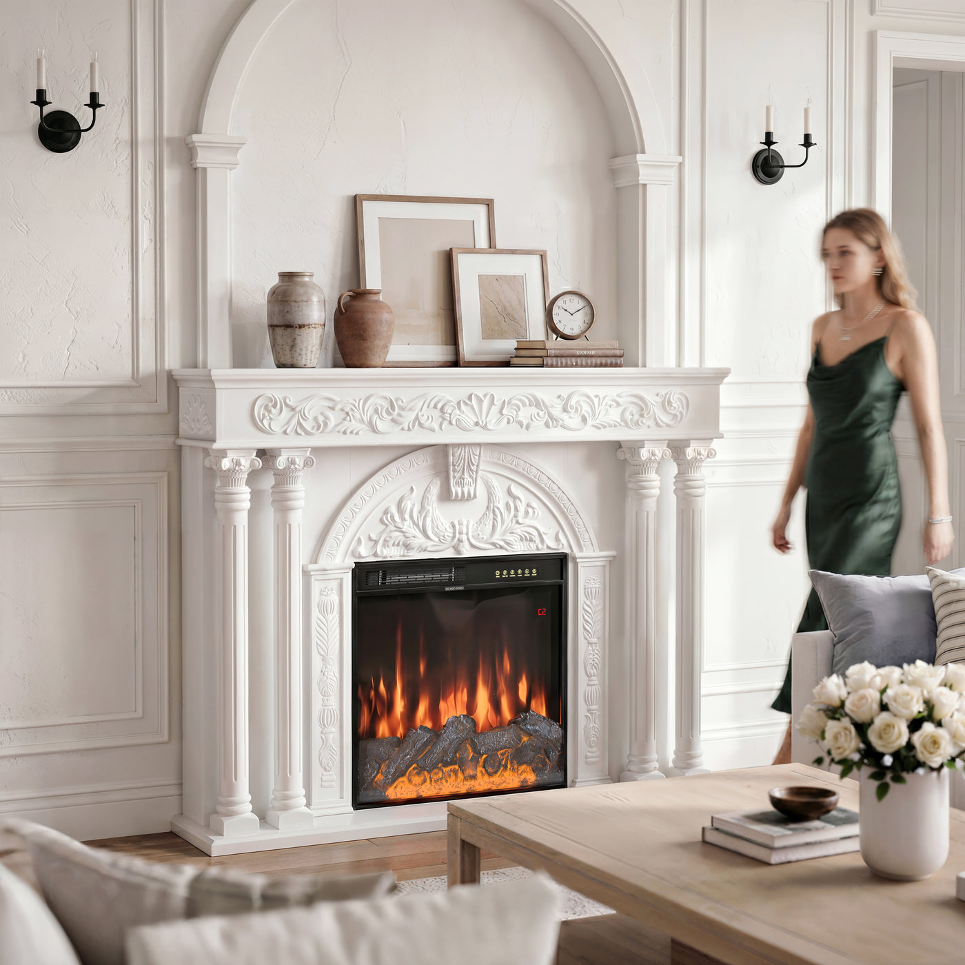 Relievo Grand Mantel Fireplace