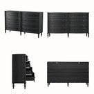 Curva 8-Drawer Double Dresser-Black