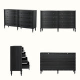 Curva 8-Drawer Double Dresser-Black