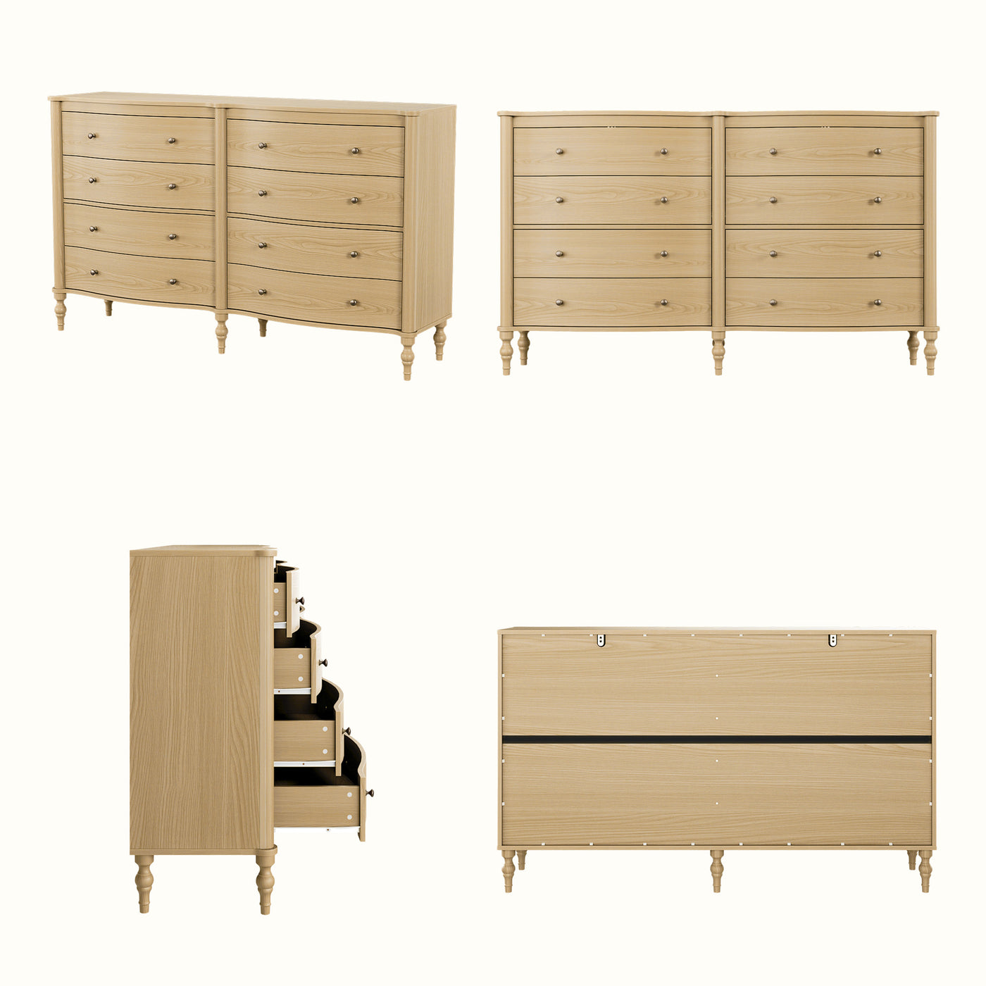 Curva 8-Drawer Double Dresser