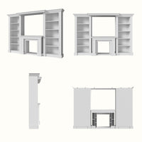 Traditional Entertainment Center with Open Shelves