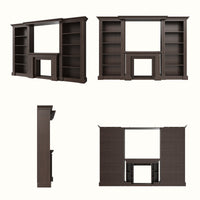 Traditional Entertainment Center with Open Shelves