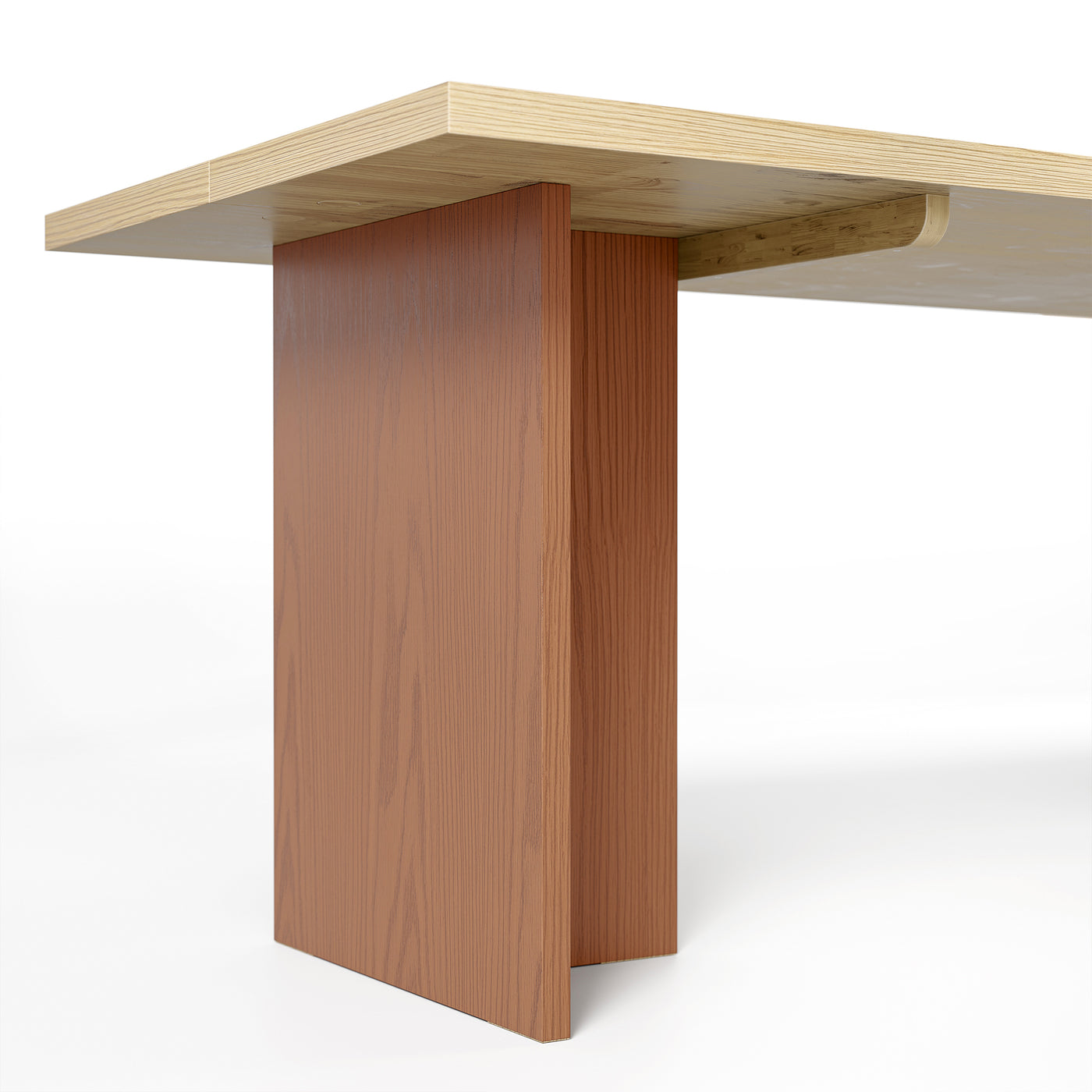 Two-Tone Solid Wood Dining Table