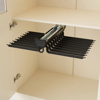 Vestia 4-Door Wardrobe Closet with Pants Rack
