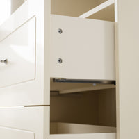 Arched Display Cabinet with Glass Doors and Integrated Lighting