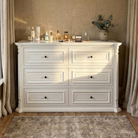 6-Drawer Modern Dresser with Fluted Details