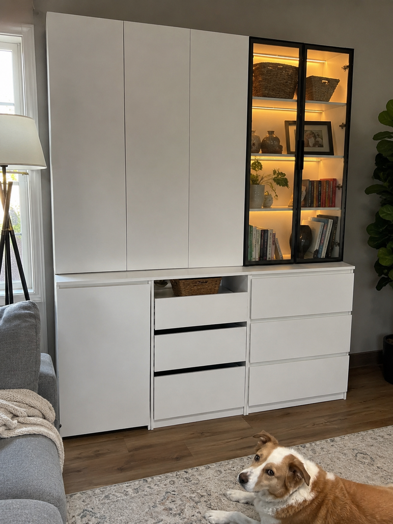 Hide the Clutter, Storage Wall