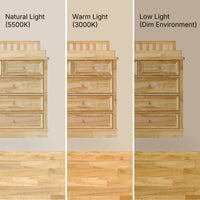 Solid Wood Changing Table with Drawers and Round Knob Handles