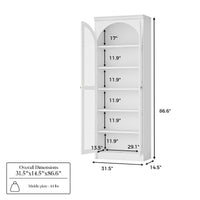 Relievo Arched Glass Cabinet