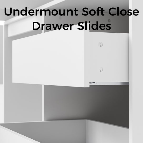 Pantry Cabinet with Rolling Storage Cart
