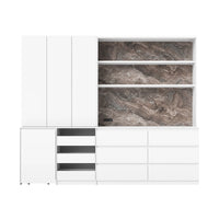 Pantry Storage & Appliance Station Cabinet Set