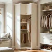 Vestia Corner Wardrobe Closet Cabinet