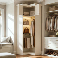 Vestia Corner Wardrobe Closet Cabinet