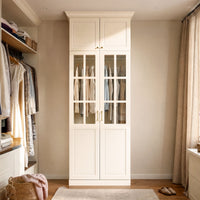 Vestia 4-Door Wardrobe Closet with Pants Rack