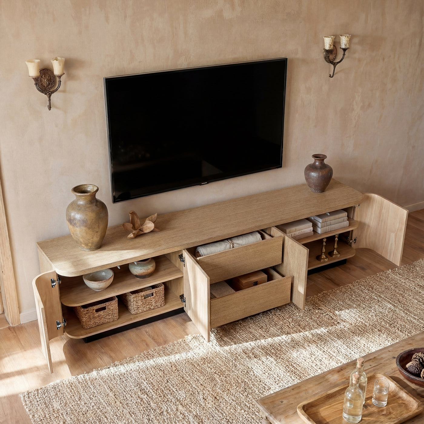 Orbis Streamline Edge TV Console